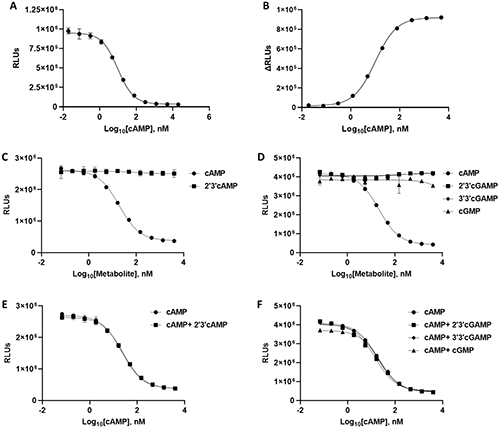 Bioluminescent homogeneous assay monitoring GPCR-mediated cAMP modulation and PDE activity