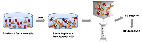 Direct peptide reactivity assay