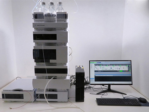 HPLC fluorescence detector.