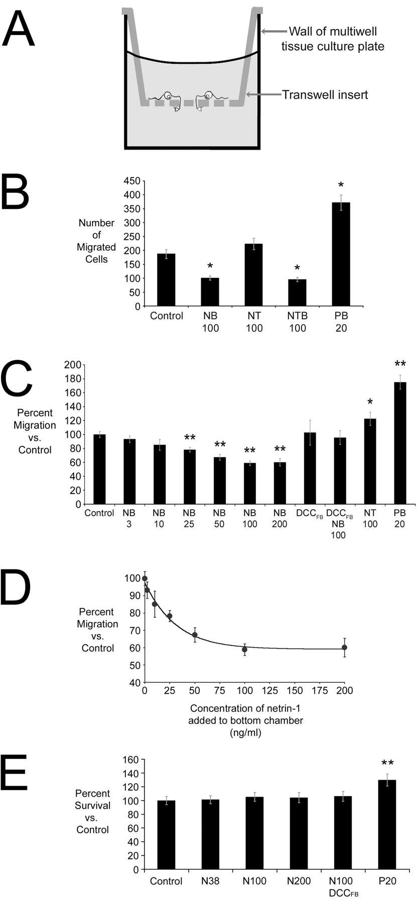 Netrin-1 is a chemorepellent for oligodendrocyte precursor cells in vitro.