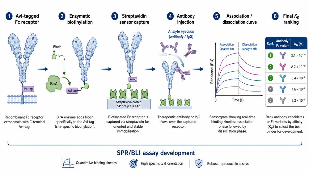 Biotinylated Fc Receptor Protein Capture Workflow