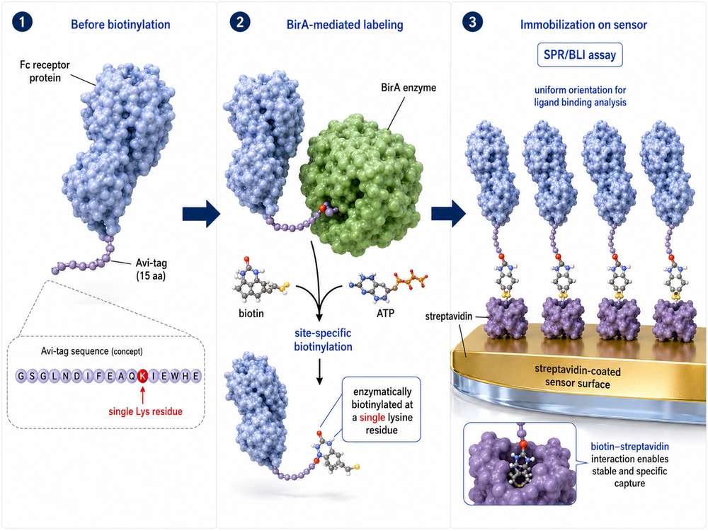Avi-Tag Site-Specific Biotinylation Workflow