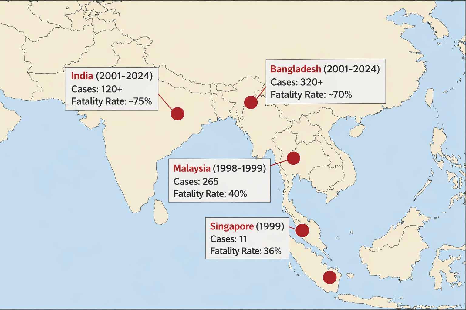 global-nipah-virus-outbreak-distribution-map